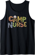 Funny CAMP NURSE Leopard Print Health Care Camping Medical Tank Top Tank Top Streetwear Style US Top Pick
