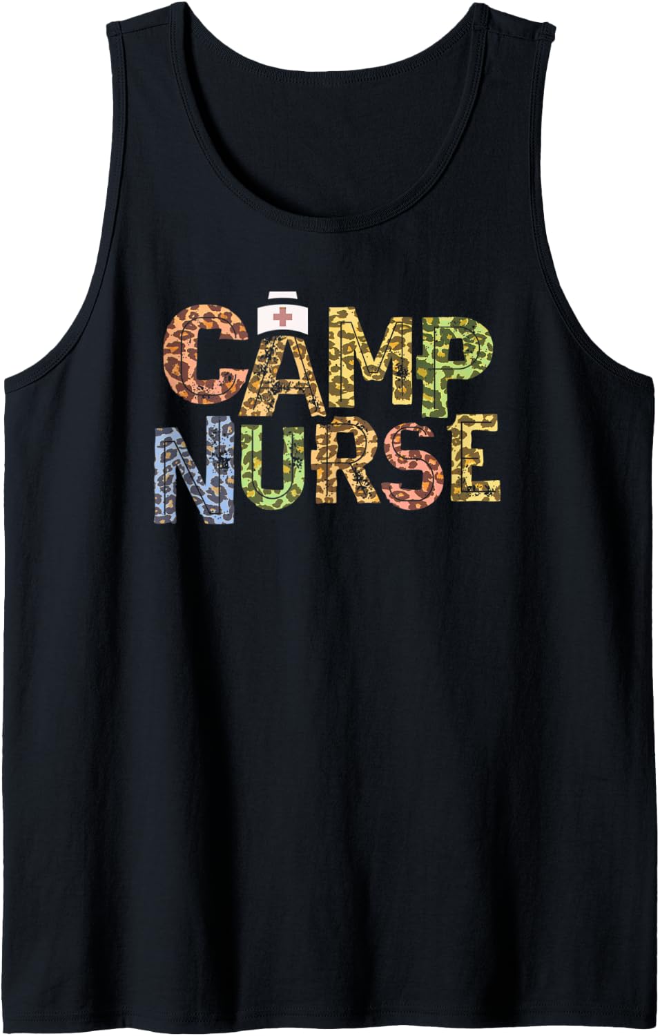 Funny CAMP NURSE Leopard Print Health Care Camping Medical Tank Top Tank Top Streetwear Style US Top Pick