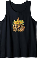 Cute Unicorn Pumpkin Sunflower Cheetah Print Thanksgiving Tank Top Tank Top High Search Demand Best Seller Look