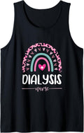 Dialysis Nurse Leopard Rainbow Heart Cheetah Print Tank Top Tank Top Streetwear Style Hot Right Now