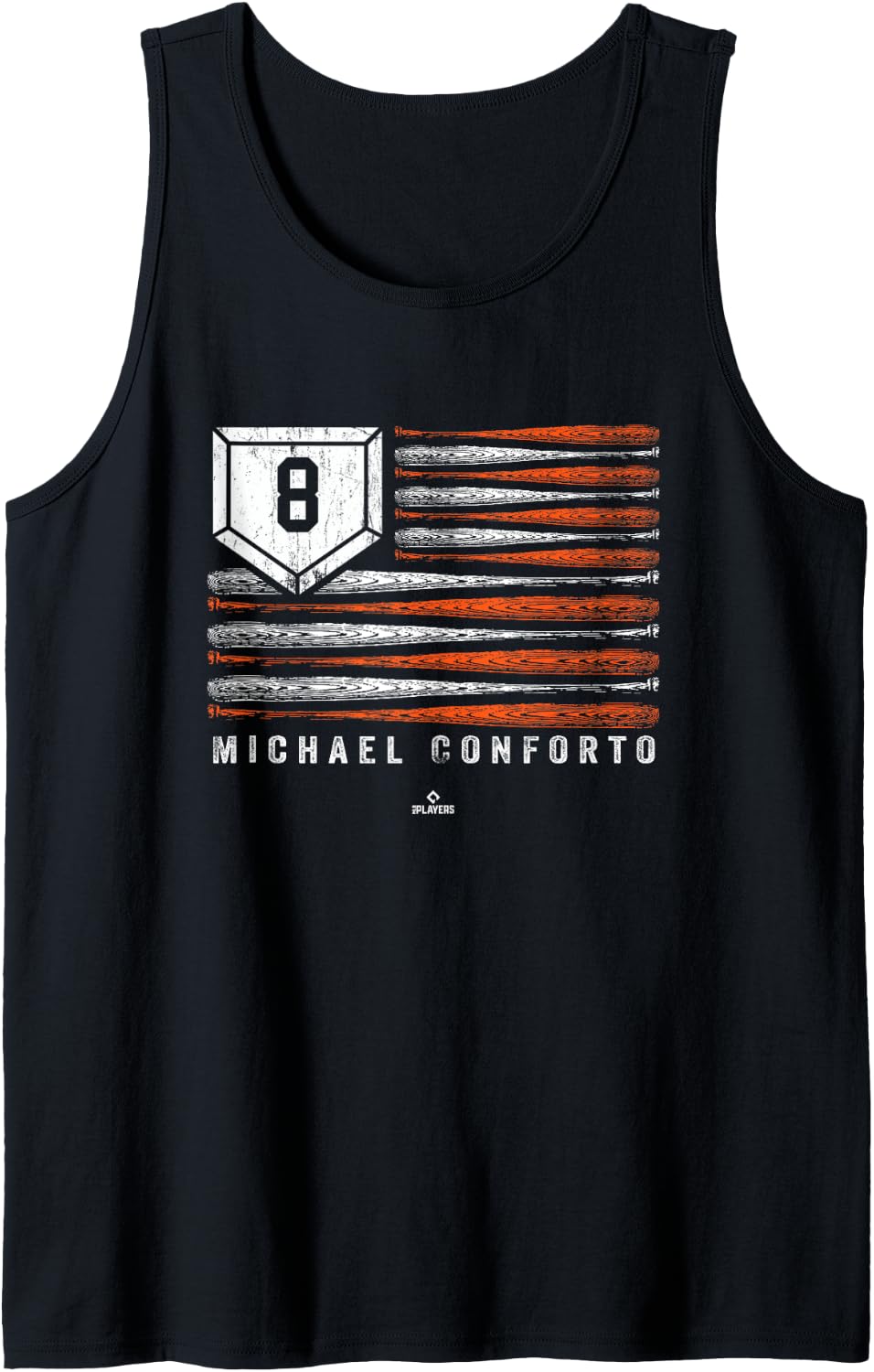 Vintage US Flag Baseball Stripes Michael Conforto MLBPA Tank Top Tank Top | Perfect Gift Idea