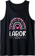 Labor Nurse Leopard Rainbow Heart Cheetah Print Tank Top Tank Top Streetwear Style US Top Pick