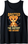 Cheetah Kids Spotted The Fastest Kid Around Cheetah Lover Tank Top Tank Top Streetwear Style US Top Pick