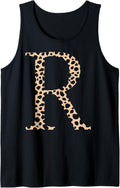 monogram name initial letter R cheetah skin print pattern Tank Top Tank Top Trending US Gift Ready