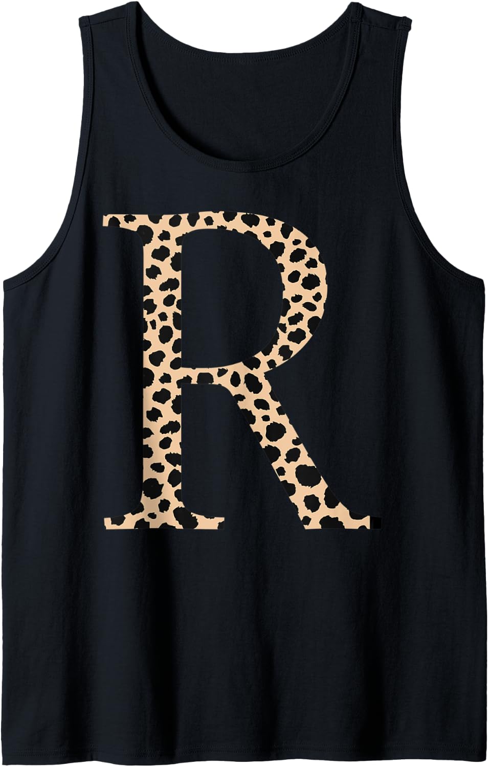 monogram name initial letter R cheetah skin print pattern Tank Top Tank Top Trending US Gift Ready