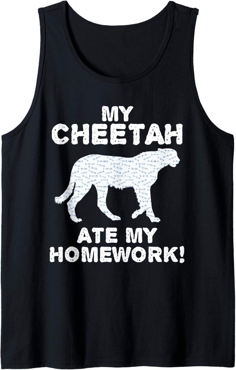 My Cheetah Ate My Homework Cougar Canine Back To School Kid Tank Top Tank Top Viral TikTok Find Best Seller Look