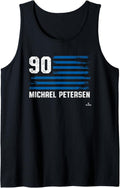 Flag Stripes Michael Petersen Los Angeles Baseball MLBPA Tank Top Tank Top | Viral Streetwear Style