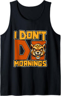 Funny Cheetah Big Cat African I Dont Do Mornings Tank Top Tank Top Comfort Fit Everyday Wear