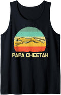 Cool Cheetah For Men Dad Cat Animal Print Leopard Safari Tank Top Tank Top Viral TikTok Find Best Seller Look