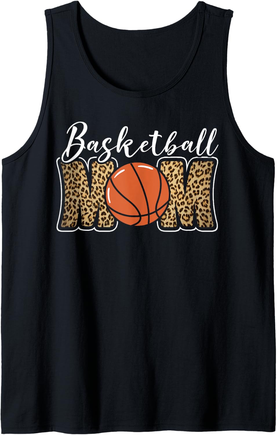 Basketball Bball Mom Mother Leopard Cheetah Basketball Mom Tank Top Tank Top Comfort Fit US Top Pick