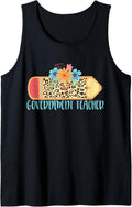 GOVERNMENT TEACHER Cute Trendy Pencil Leopard Cheetah Print Tank Top Tank Top Streetwear Style Best Seller Look