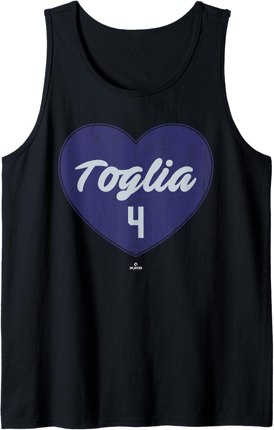Distressed Heart Michael Toglia Colorado Baseball MLBPA Tank Top Tank Top | Viral Streetwear Style