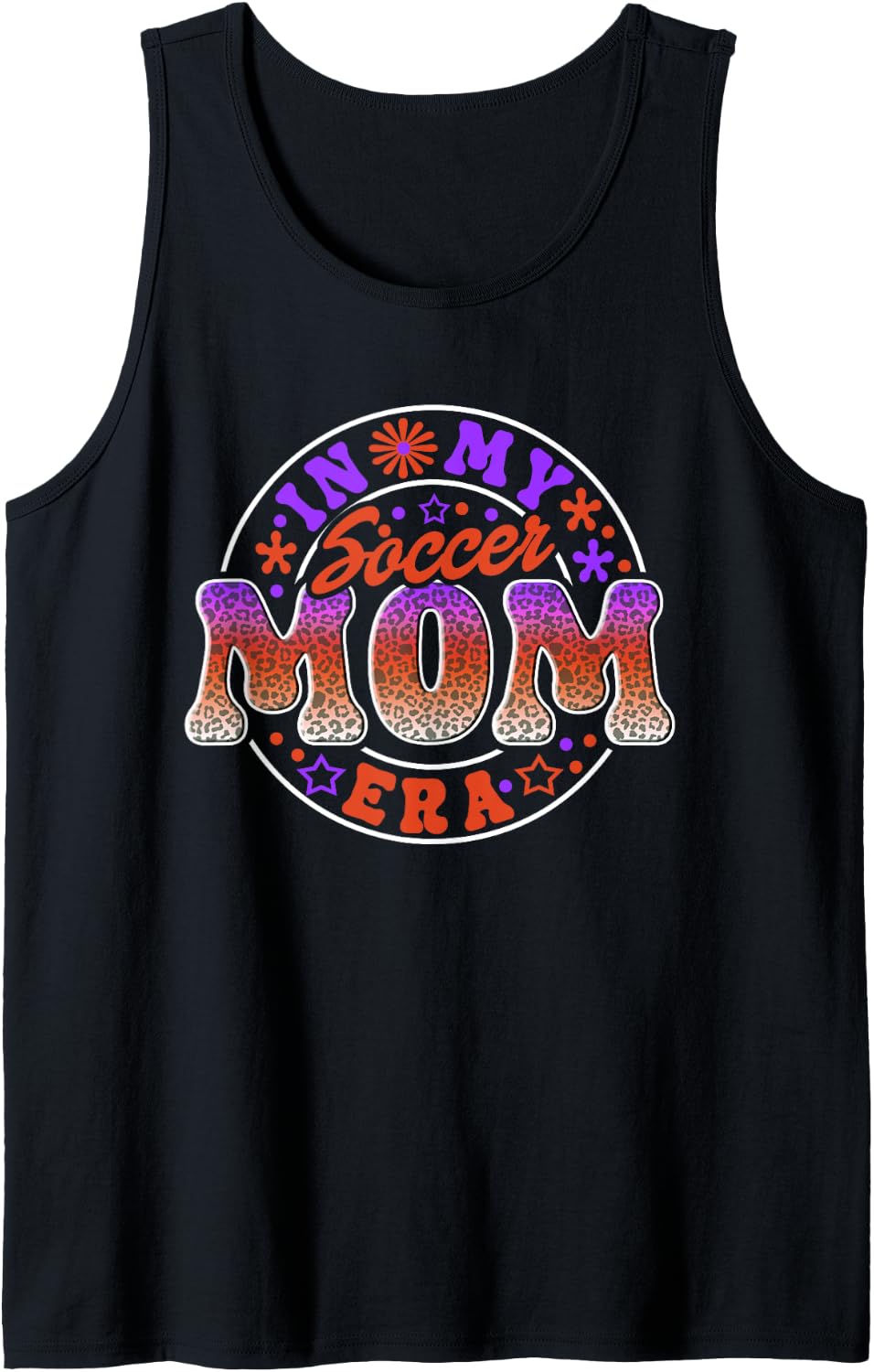 Soccer Mom Era in Cheetah Pattern fo Soccer Mother Tank Top Tank Top Comfort Fit US Top Pick