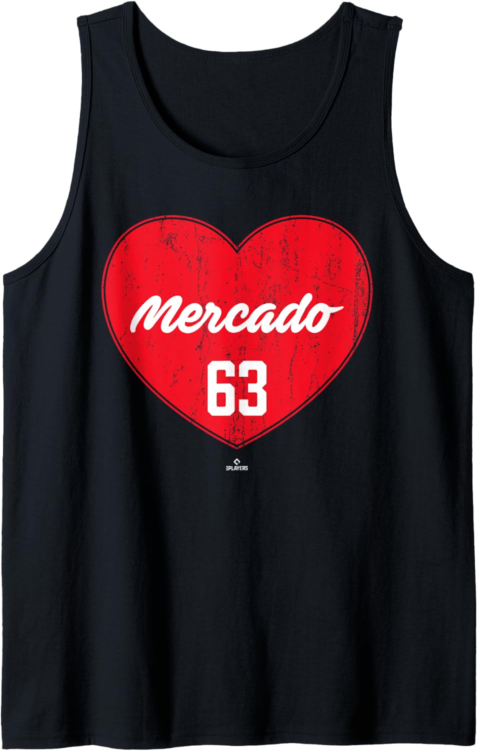 Distressed Heart Michael Mercado Philadelphia Baseball MLBPA Tank Top Tank Top | Everyday Casual Wear