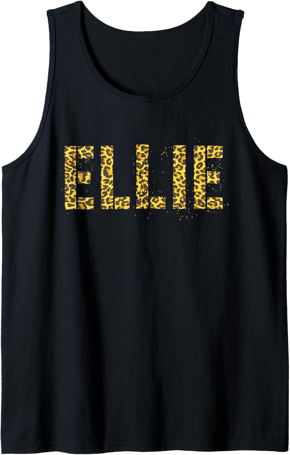 First Name ELLIE Leopard Print Girl Cheetah Sister Mom Hello Tank Top Tank Top Comfort Fit Best Seller Look