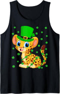 Irish Shamrock Leprechaun Cheetah St Patrick s Day Tank Top Tank Top Viral TikTok Find Best Seller Look