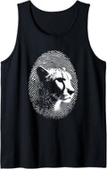 Cheetah Fingerprint Vintage Cheetah Fastest Animal Lover Tank Top Tank Top Trending US Best Seller Look