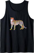 Cheetah Mother with Cubs Motif Predator Cat Animal Cheetahs Tank Top Tank Top High Search Demand Hot Right Now