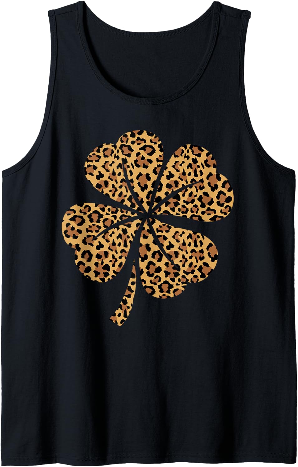 St Patrick u2019s Day u2013 Cheetah Leopard Print Shamrock Style Tank Top Tank Top Comfort Fit Hot Right Now
