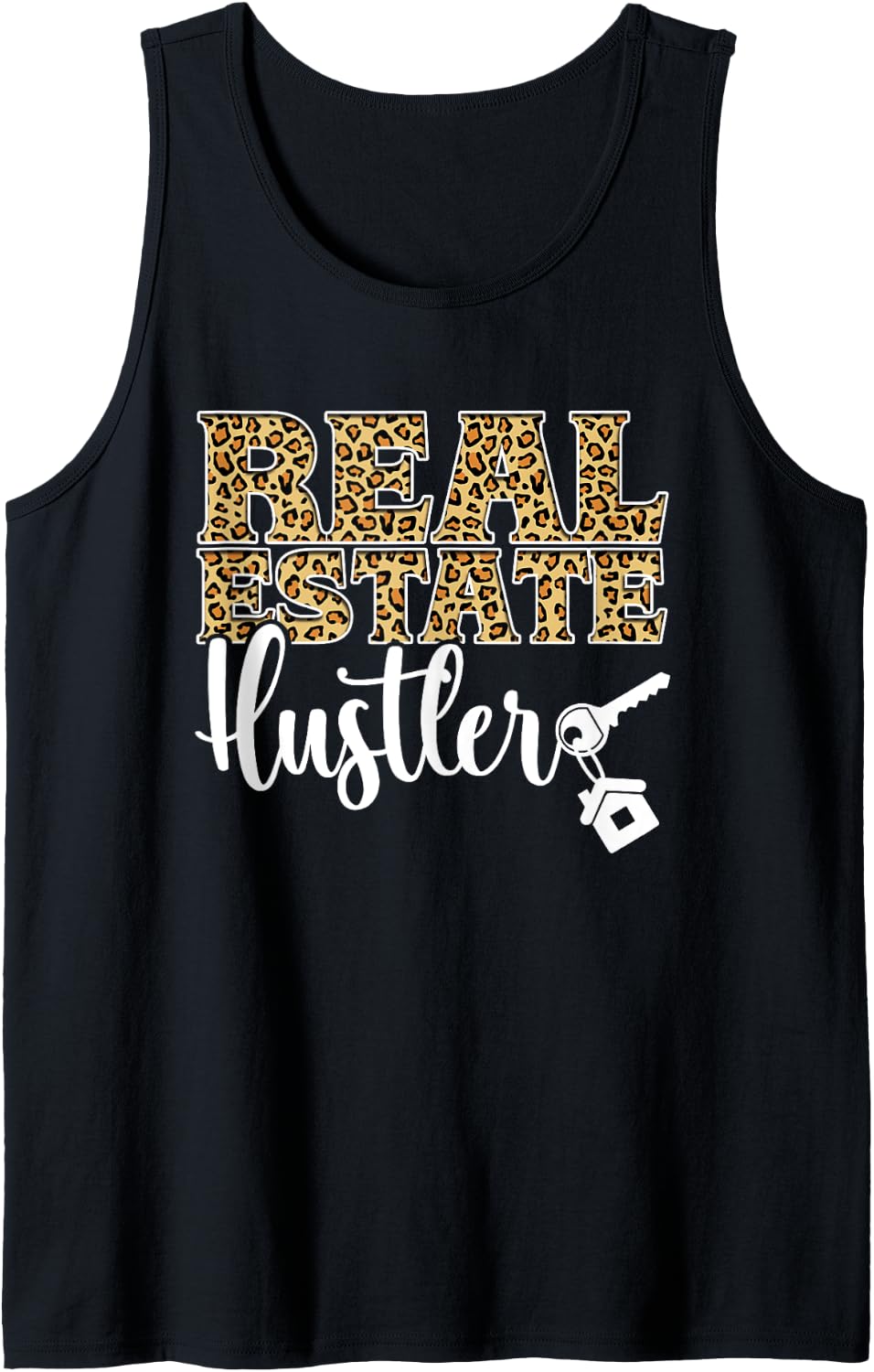 Realtor Leopard Cheetah Real Estate Hustler Tank Top Tank Top Streetwear Style Hot Right Now