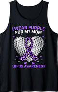 Cute I Wear Purple For My Mom Lupus Awareness Cheetah Print Tank Top Tank Top Comfort Fit Hot Right Now