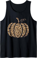 Pumpkin Leopard Print Cheetah Fall Graphic Thanksgiving Tank Top Tank Top Viral TikTok Find Hot Right Now
