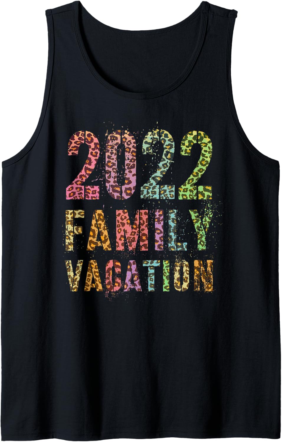 Vintage 2022 FAMILY VACATION Leopard Print Summer Trip Tank Top Tank Top Streetwear Style Gift Ready