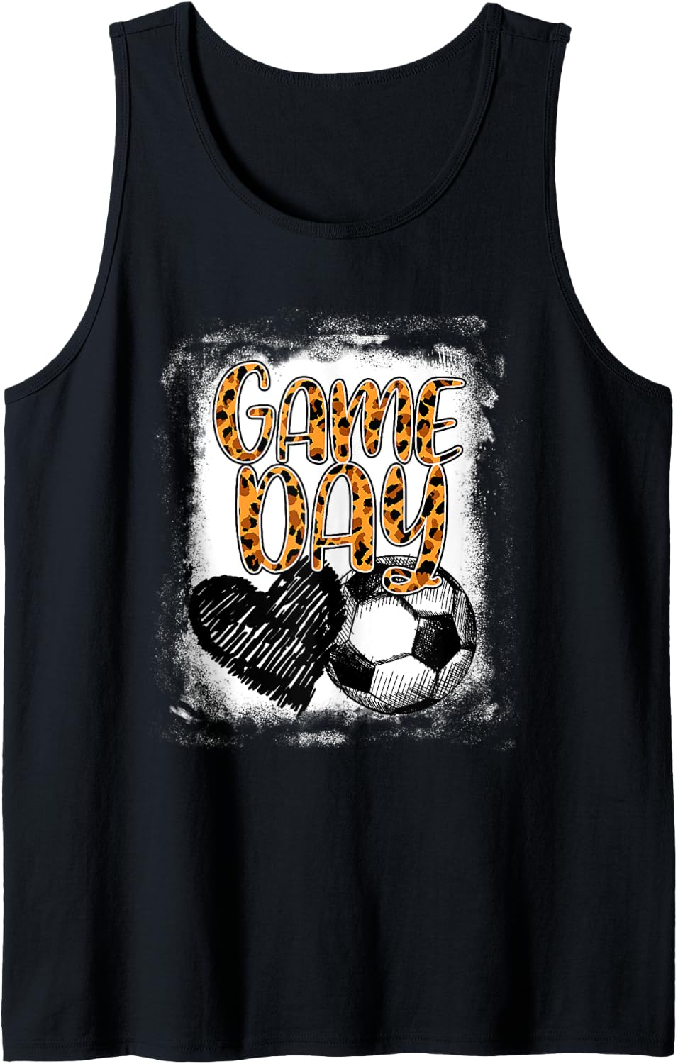 Soccer Game Day Women Leopard Cheetah Print Soccer Fan Tank Top Tank Top Trending US Hot Right Now