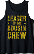 LEADER OF THE COUSIN CREW Leopard Print Funny Grandma Tank Top Tank Top Comfort Fit Fan Favorite
