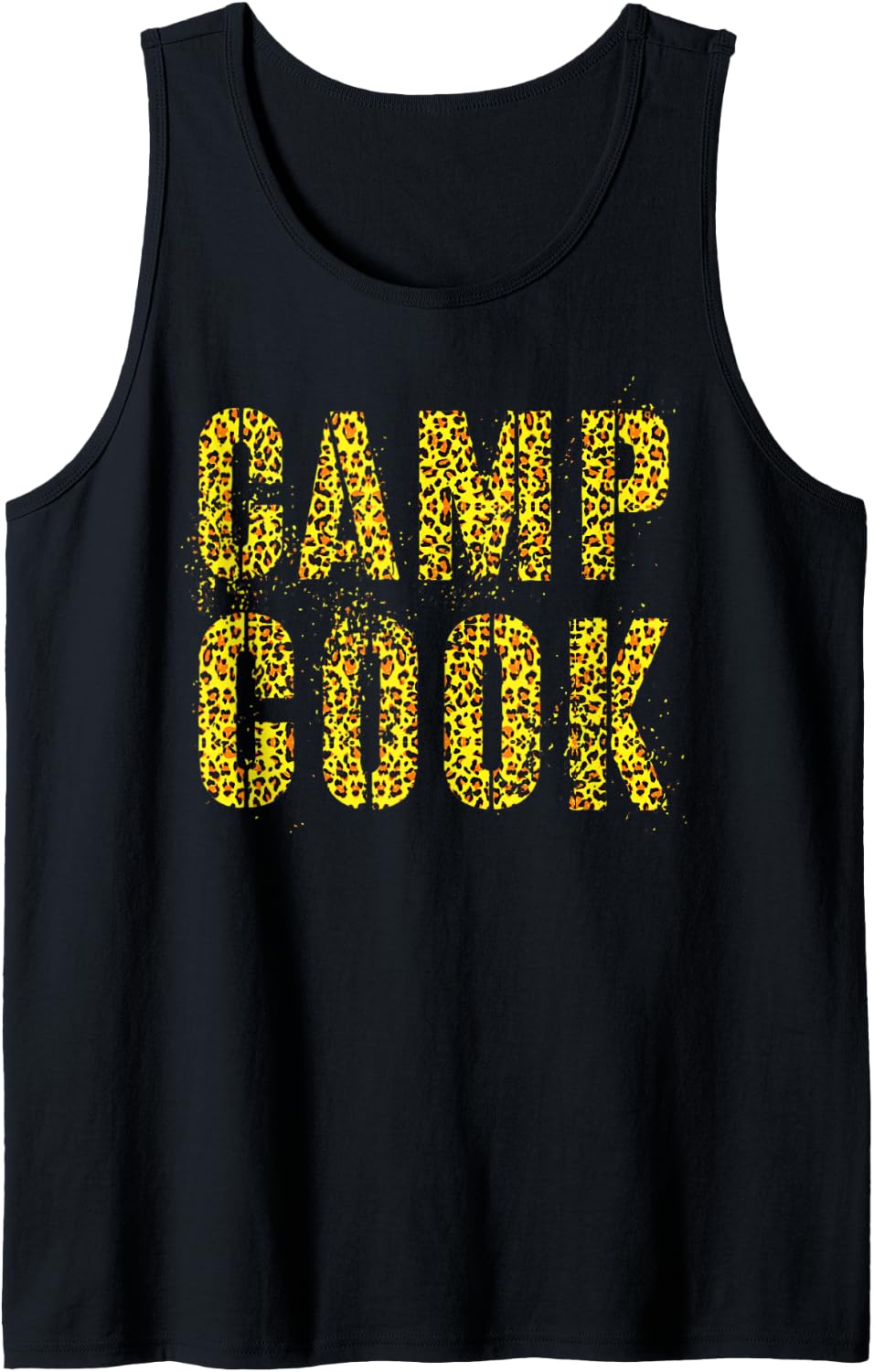 CAMP COOK Leopard Print Summer Campfire Chef 2022 Girl Crew Tank Top Tank Top Streetwear Style US Top Pick