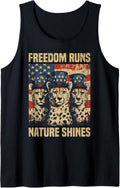 Patriotic Cheetah USA Flag Funny Animals Lover 4th Of July Tank Top Tank Top Viral TikTok Find Fan Favorite