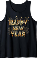 Happy New Year 2025 Cheetah Print Animal Clothes Women Gifts Tank Top Tank Top Premium Print US Top Pick