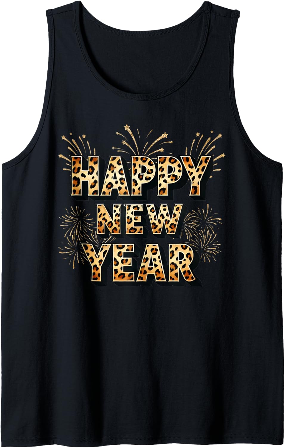 Happy New Year 2025 Cheetah Print Animal Clothes Women Gifts Tank Top Tank Top Premium Print US Top Pick