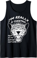Funny Shirt This Is My Human Costume I m Really A Cheetah Tank Top Tank Top Streetwear Style Fan Favorite