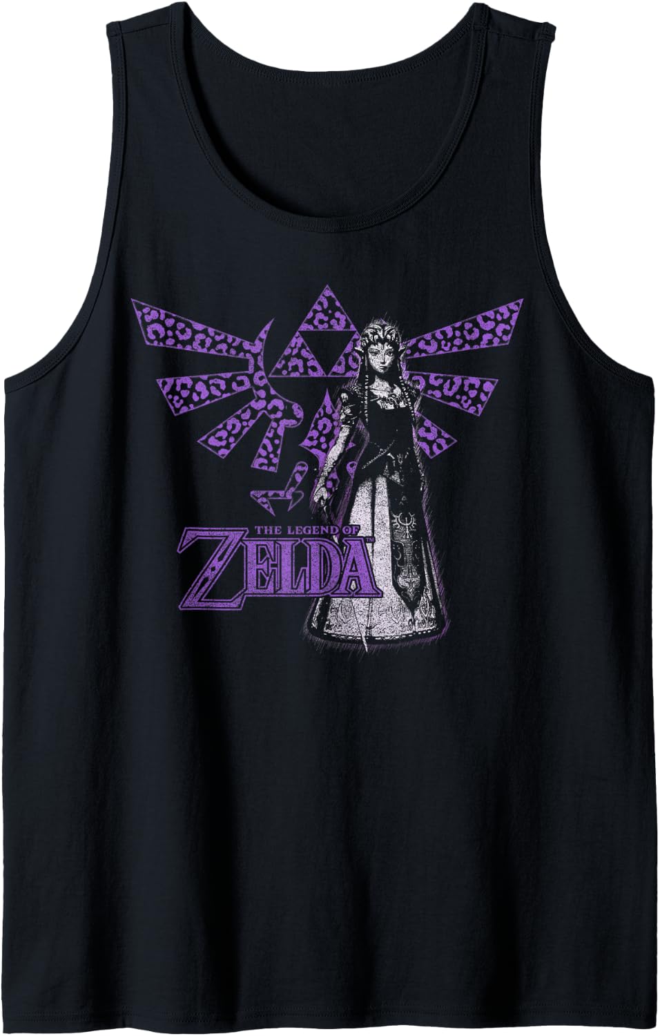 The Legend of Zelda Purple Cheetah Print Hyrule Princess Tank Top Tank Top Viral TikTok Find Fan Favorite