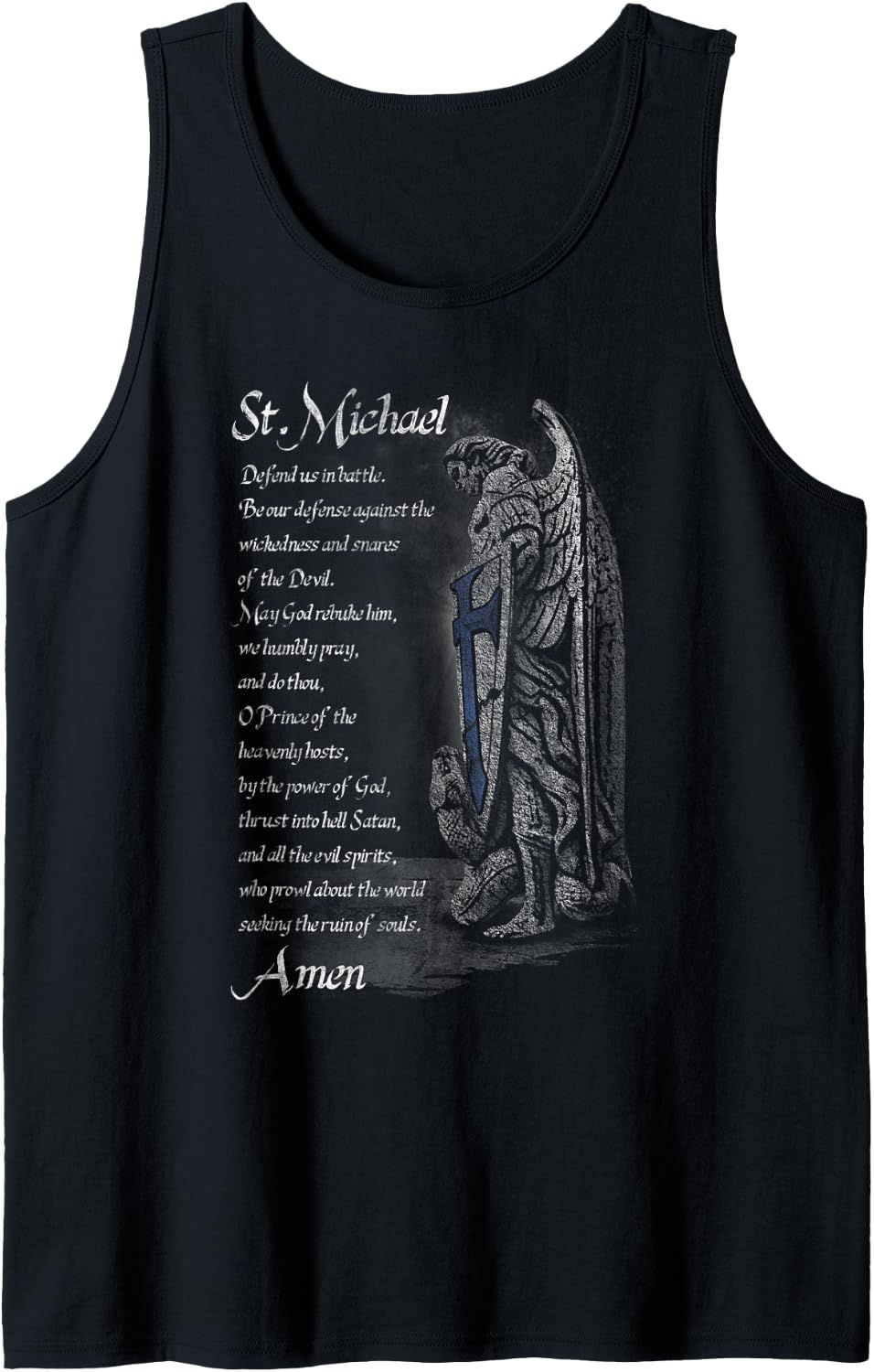 Thin Blue Line - St Michael Tank Top Tank Top | Premium Quality