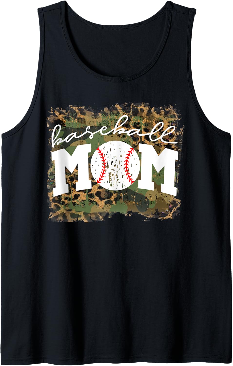 Baseball game Leopard Mom Funny Softball Mother s Day 2023 Tank Top Tank Top Comfort Fit Best Seller Look