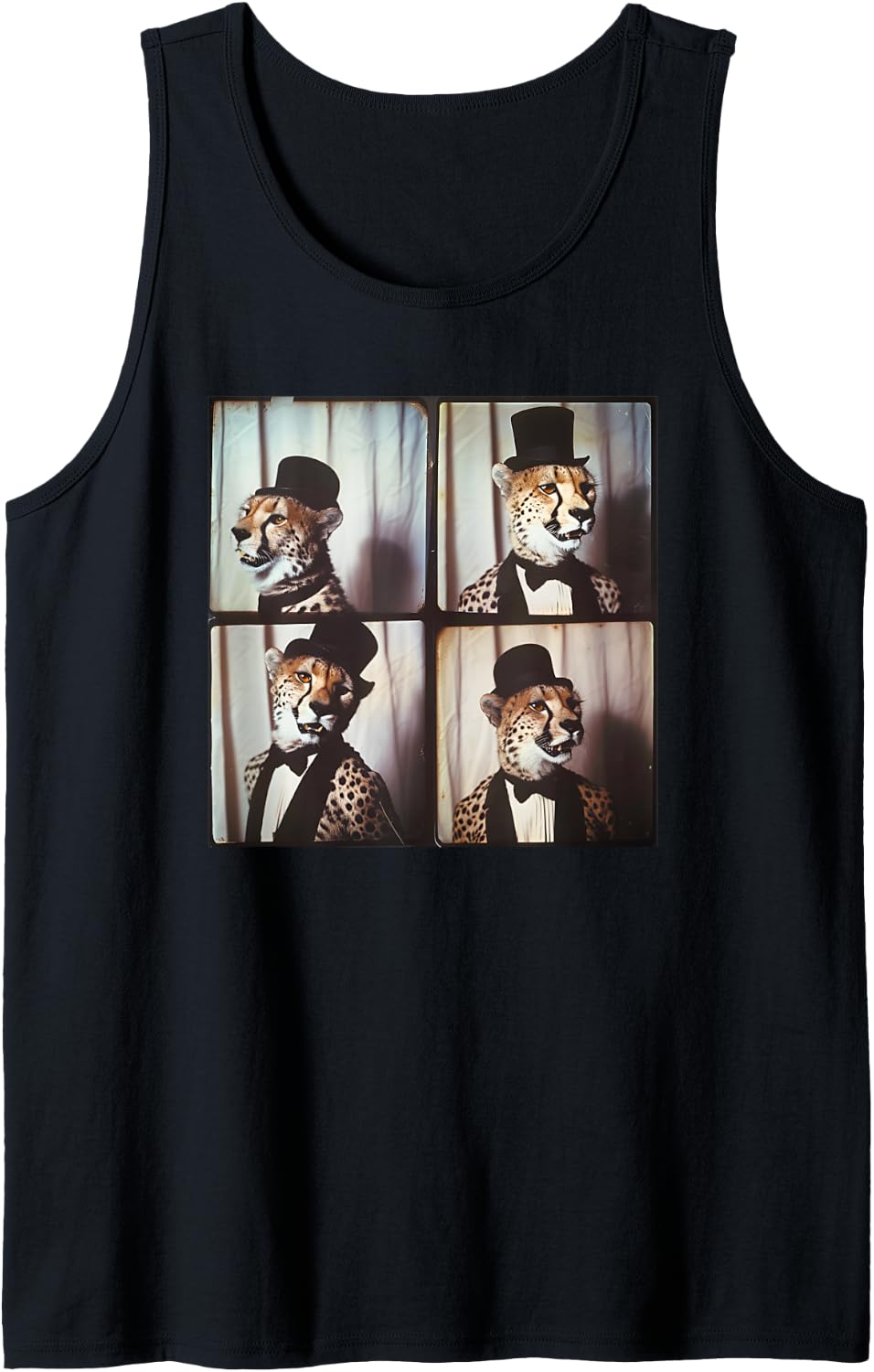 Cheetah In Suit Love Cheetahs Funny Zoo Animal Photobooth Tank Top Tank Top Viral TikTok Find Fan Favorite