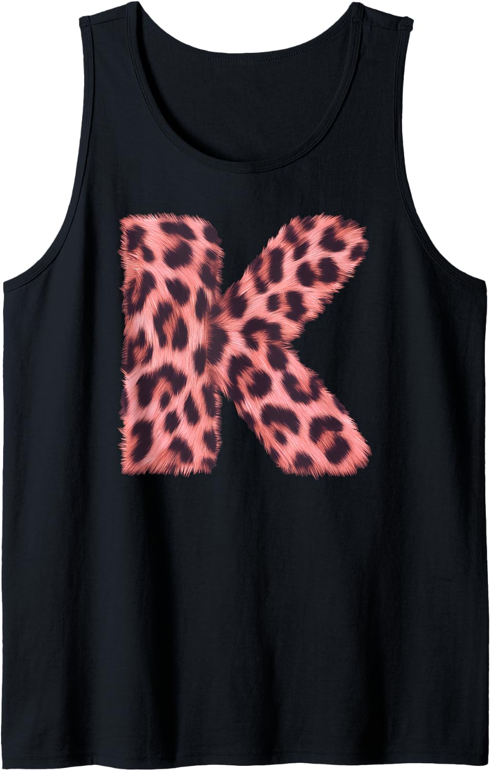Letter K Cheetah Leopard Print Pink Initial Zebra Matching Tank Top Tank Top Trending US US Top Pick