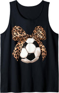 Girls Soccer Coquette Bow Leopard Cheetah Print Daughter Tank Top Tank Top Viral TikTok Find Gift Ready