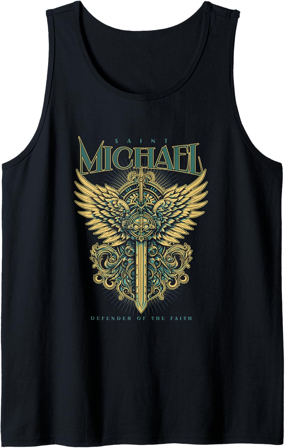 Saint Michael Defender of the Faith - Defend The Christ Tank Top Tank Top | Viral Streetwear Style