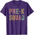 Vintage PRE K SQUAD Teacher Purple PreK Leopard Print Purple Men Women Kids Apparel Streetwear Style Hot Right Now