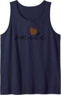 Smile Heart Shirt Trendy Womens Leopard Cheetah Animal Print Tank Top Tank Top Streetwear Style Gift Ready