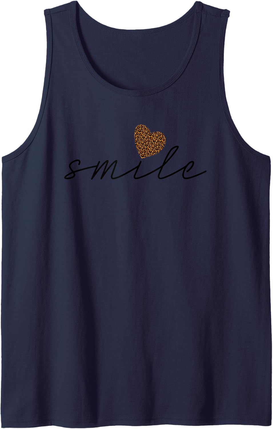 Smile Heart Shirt Trendy Womens Leopard Cheetah Animal Print Tank Top Tank Top Streetwear Style Gift Ready
