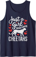 Cute Cheetahs Lovers Just A Girl Who Loves Cheetahs Tank Top Tank Top Trending US Hot Right Now