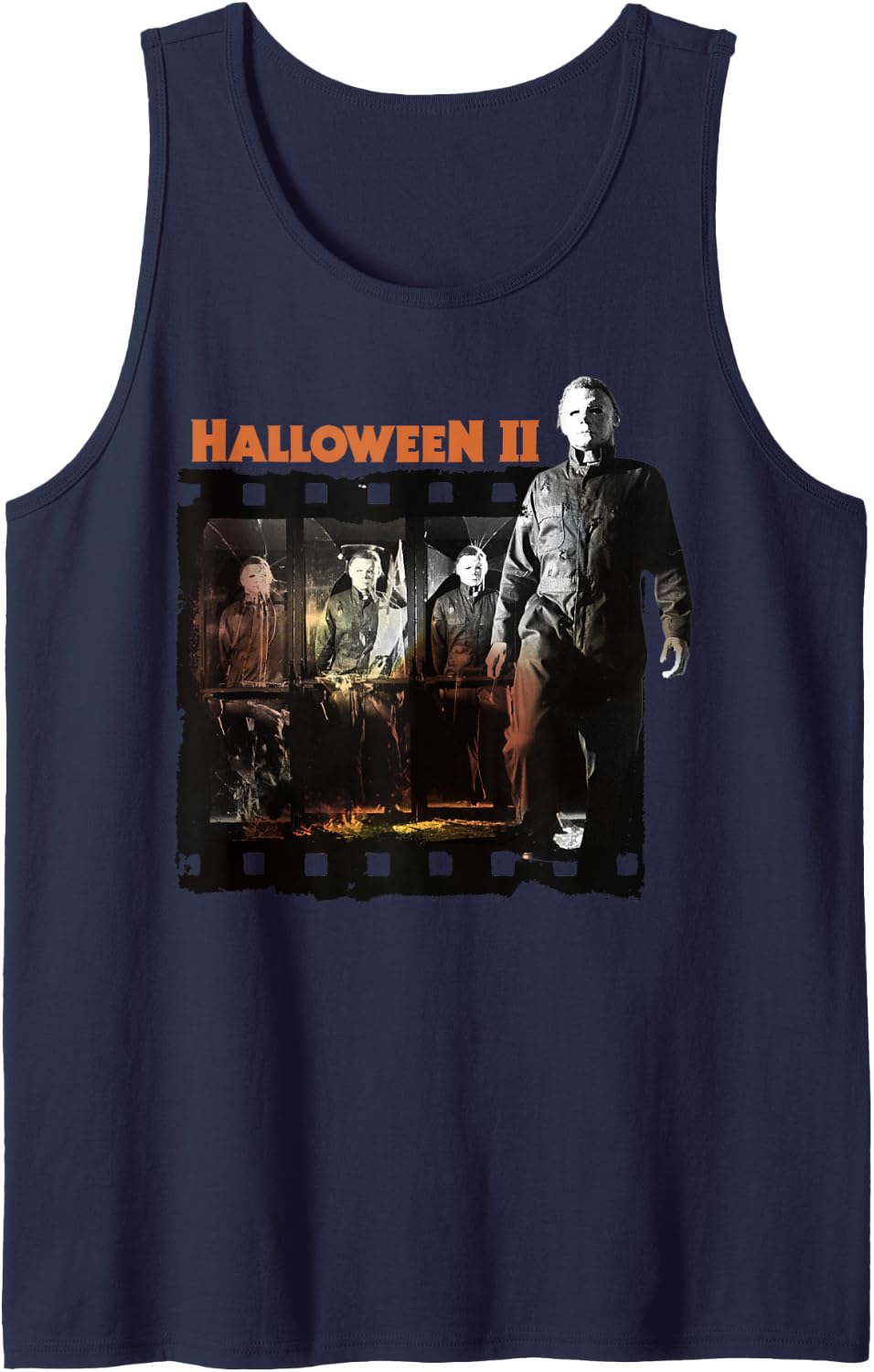 Halloween 2 Michael Myers Film Strip Poster Tank Top Tank Top | Viral Streetwear Style