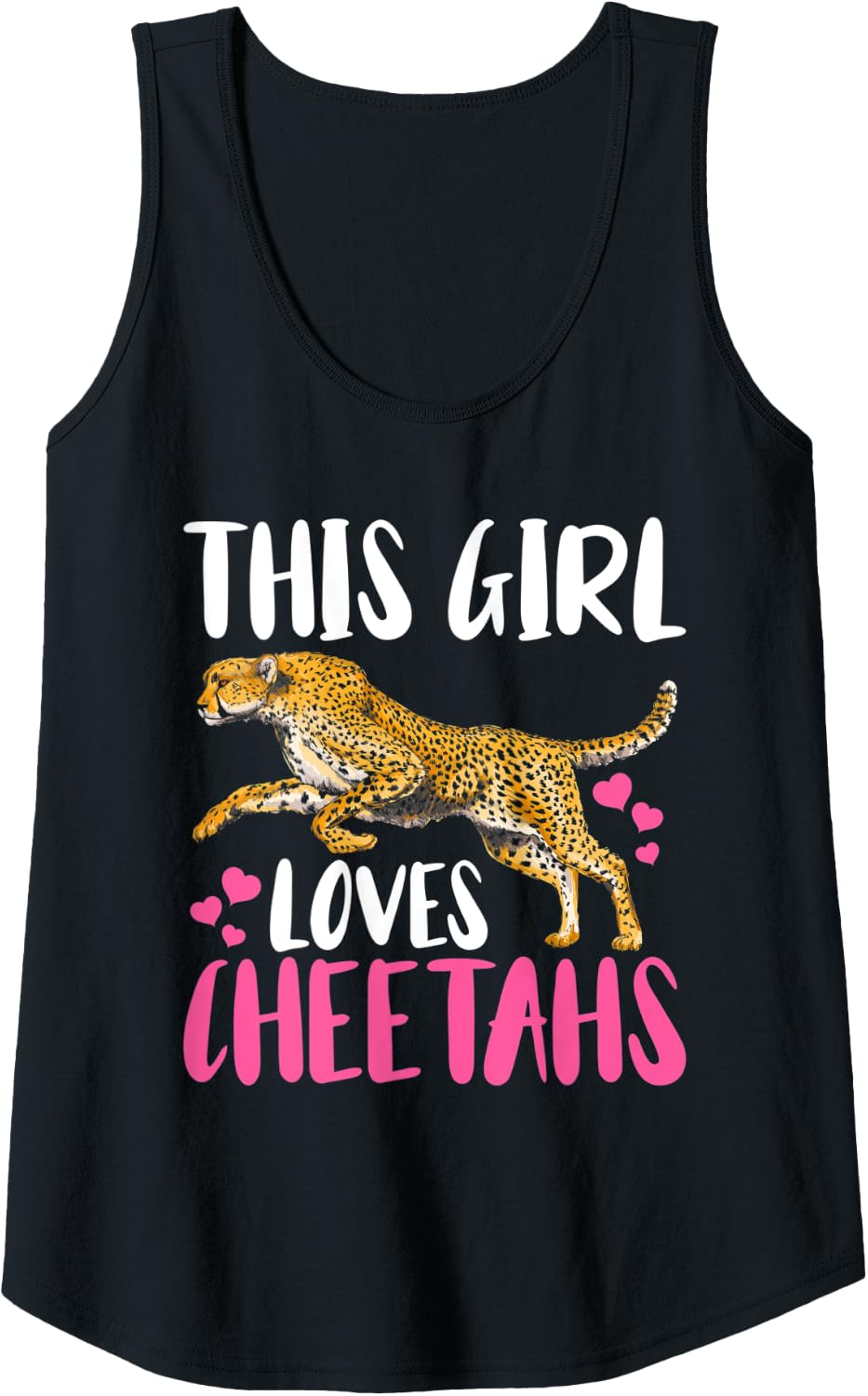 Womens Funny Cheetah This Girl Loves Cheetahs Wild Animal Kids Tank Top Tank Top Premium Print Fan Favorite