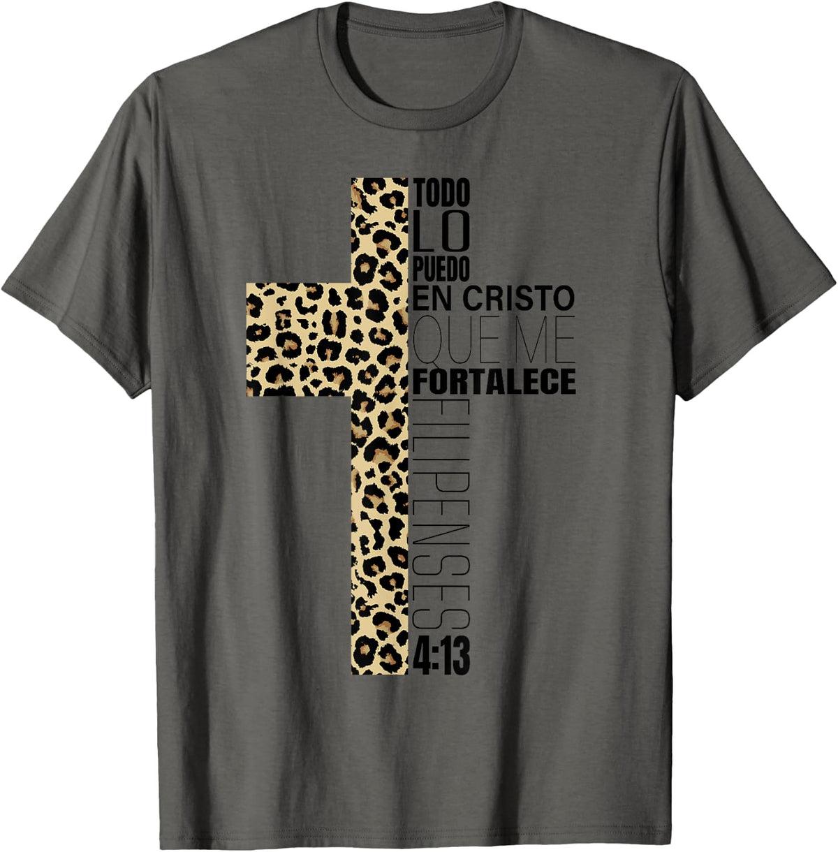 Cheetah Print Christian Verse Spanish Gifts Women Espanol Apparel Trending US Fan Favorite