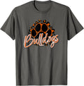 Bulldogs Orange Black Cheetah School Sports Fan Team Spirit Apparel Trending US US Top Pick