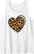 Cheetah Leopard Print Valentine s Day Heart Tank Top Tank Top Streetwear Style Fan Favorite